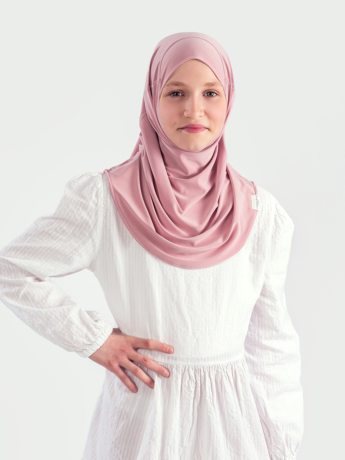 Schaless Gül Kurusu Pratik Pileli Çocuk Hazır Türban