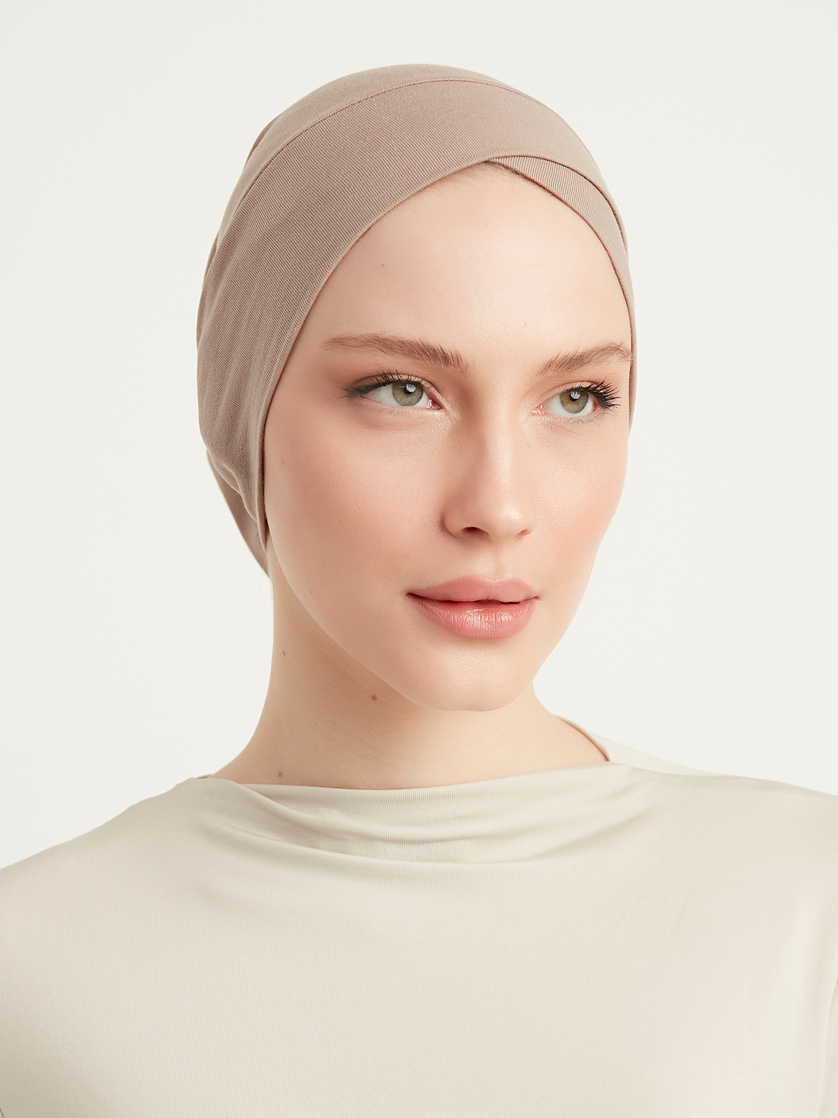 Schaless Pamuklu Vizon Çapraz Boru Tesettür Bone