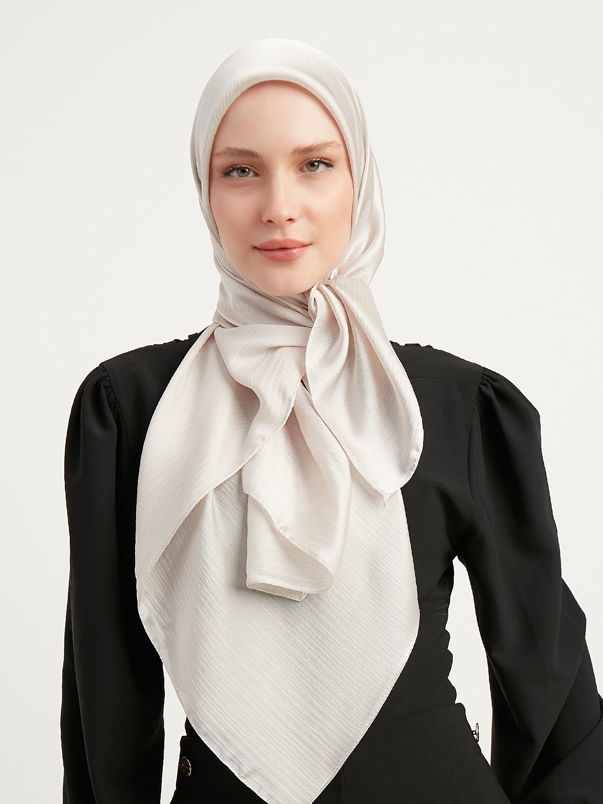 Schaless Latte Janjanlı Krinkıl Şal