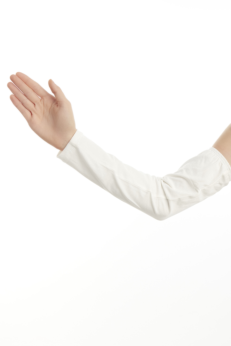 Schaless Pamuklu Beyaz Tesettür Kolluk