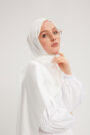 Schaless Janjanlı İnci Beyazı Krinkıl Şal