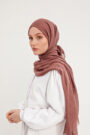 Schaless Confort Düz Koyu Gül Kurusu Şal