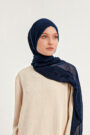 Schaless Confort Düz Lacivert Şal