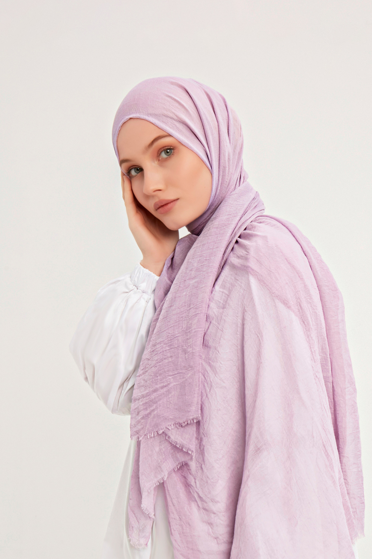 Schaless Confort Düz Leylak Şal