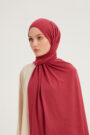 Schaless Likralı Rose Rengi Penye Şal