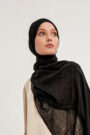 Schaless Confort Düz Siyah Şal