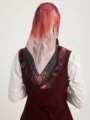 Schaless Aurora Bordo Desenli Janjanlı Eşarp 3