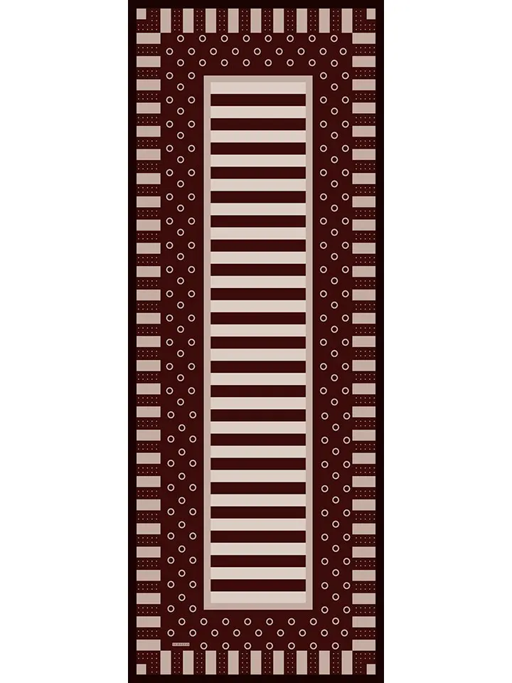 Schaless Aurora Bordo Desenli Janjanlı Şal Resmi-3