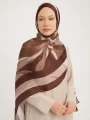 Schaless Aurora Bordo Modern Desenli Janjanlı Şal Resmi
