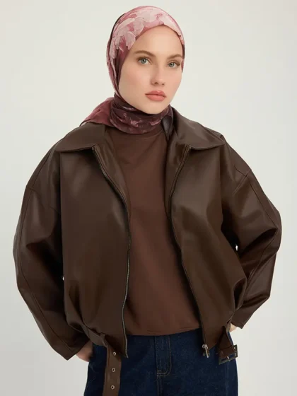 Schaless Efilia Gül Kurusu Monokrom Desenli Eşarp Resmi