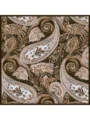 Schaless Efilia Kahverengi Paisley Desenli Janjanlı Eşarp Resmi-4