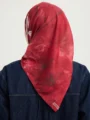Schaless Efilia Kırmızı Monokrom Desenli Eşarp-3