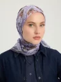 Schaless Efilia Lila Barok Desenli Janjanlı Eşarp Resmi
