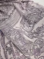 Schaless Efilia Lila Kalp Desenli Şal Resmi-2