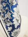 Schaless Serica Mavi Çiçek Desenli Twill İpek Eşarp Resmi-3