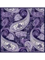 Schaless Efilia Mor Paisley Desenli Janjanlı Eşarp Resmi-4