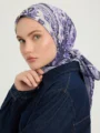 Schaless Efilia Mor Paisley Desenli Janjanlı Eşarp Resmi-2
