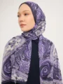 Schaless Efilia Mor Paisley Desenli Şal Resmi