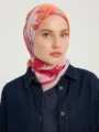 Schaless Vierra Nar Çiçeği Soyut Çiçek Desenli Viskon Eşarp