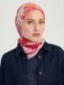 Schaless Vierra Nar Çiçeği Soyut Çiçek Desenli Viskon Eşarp