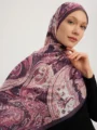 Schaless Efilia Pembe Paisley Desenli Şal Resmi