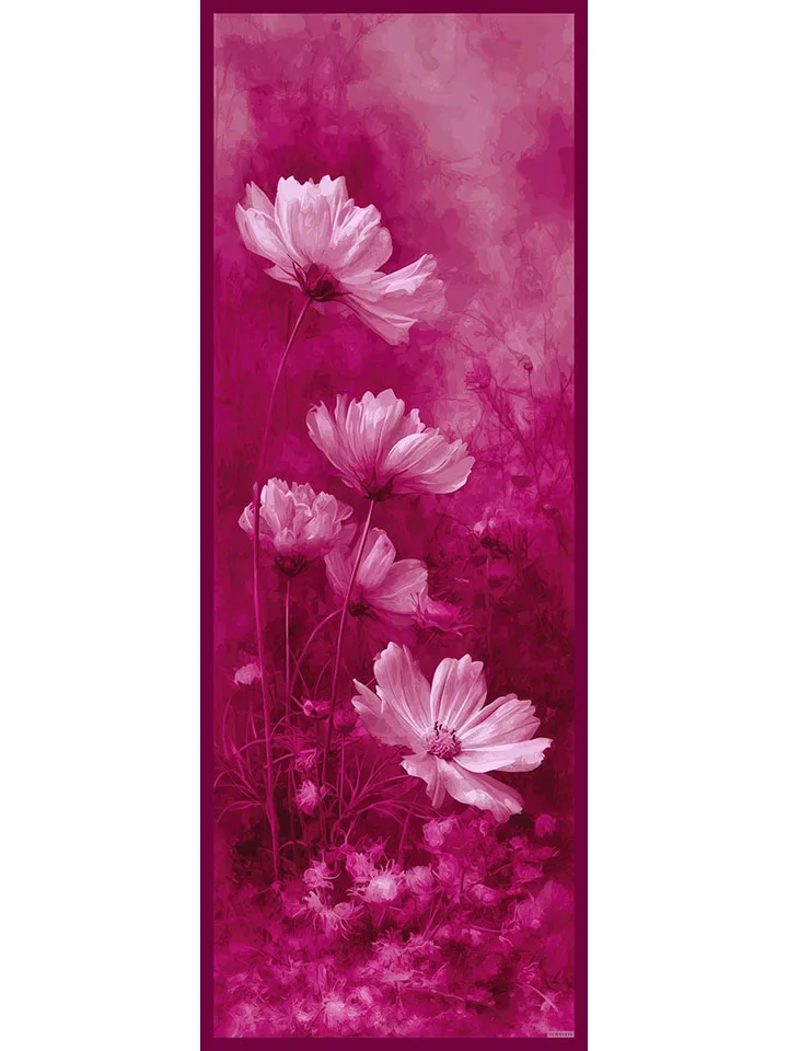 Schaless Efilia Pembe Monokrom Desenli Şal Resmi-3