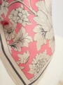 Schaless Serica Pudra Çiçek Desenli Twill İpek Eşarp-3