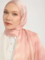 Schaless Aurora Pudra Desenli Janjanlı Şal Resmi