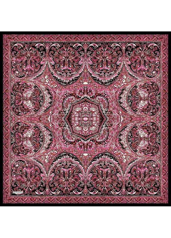 Schaless Vierra Pudra Desenli Viskon Eşarp Resmi-3