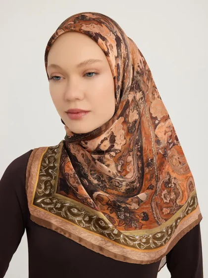 Schaless Aurora Tarçın Desenli Janjanlı Eşarp 1