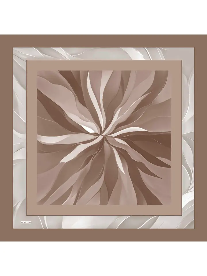 Schaless Aurora Vizon Geometrik Desenli Janjanlı Eşarp Resmi-4