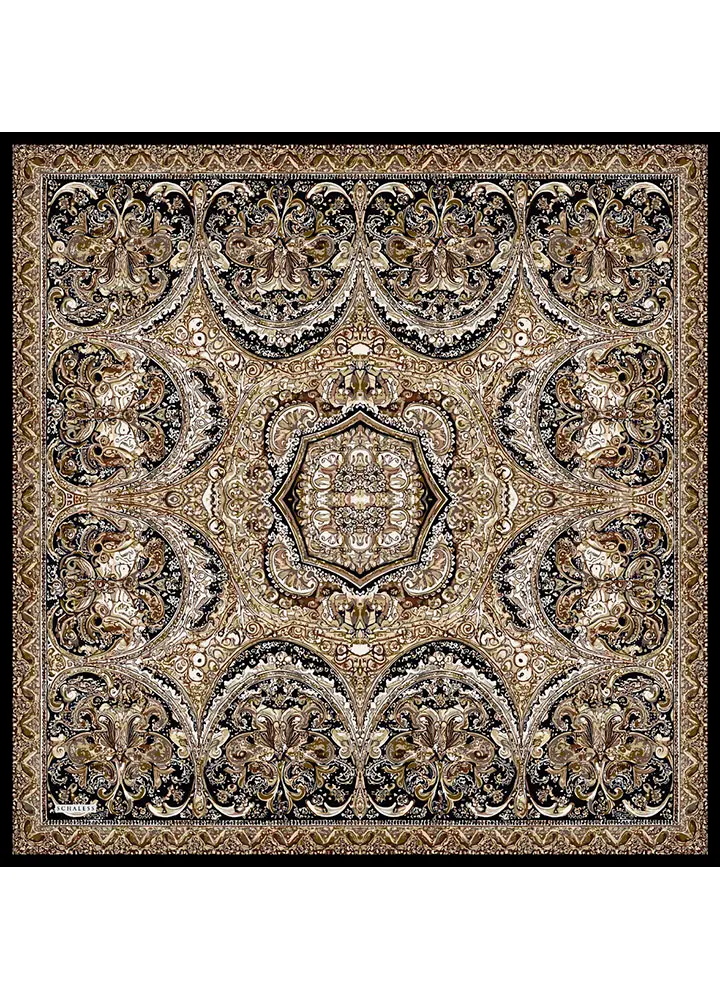 Schaless Vierra Vizon Desenli Viskon Eşarp Resmi-3