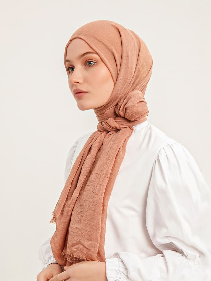 Schaless açık kahve confort şal yan