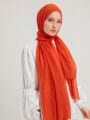 Schaless tarçın rengi comfort şal ön yüz