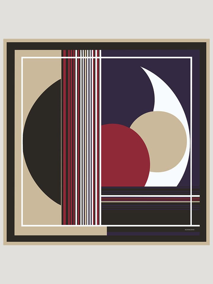 Gece ve Gündüz Bordo Efilia Desenli Eşarp 90x90 cm