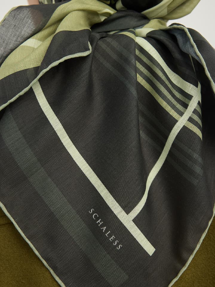 Gece ve Gündüz Nefti Efilia Desenli Eşarp 90x90 cm