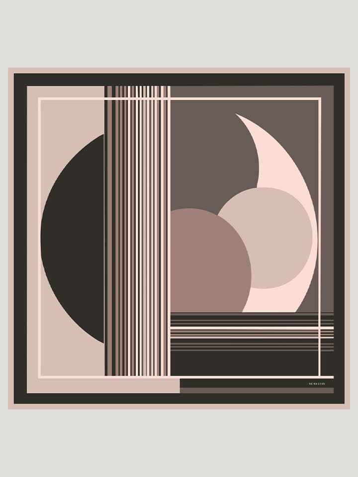 8695102020500-3 Gece ve Gündüz Vizon Efilia Desenli Eşarp 90x90 cm