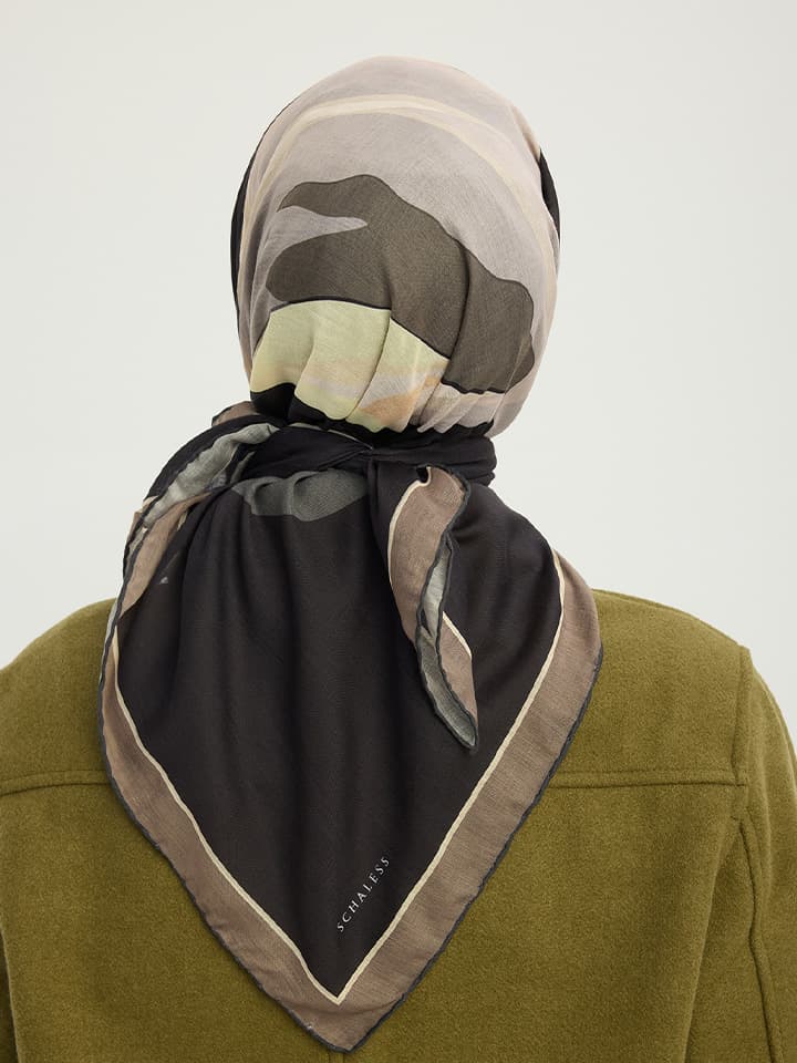 8695102070604-2 Lalesi Vizon Efilia Desenli Şal 70x190 cm