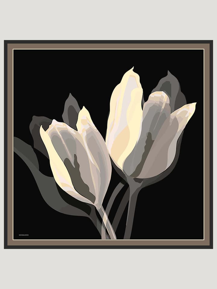 8695102070604-4 Lalesi Vizon Efilia Desenli Şal 70x190 cm