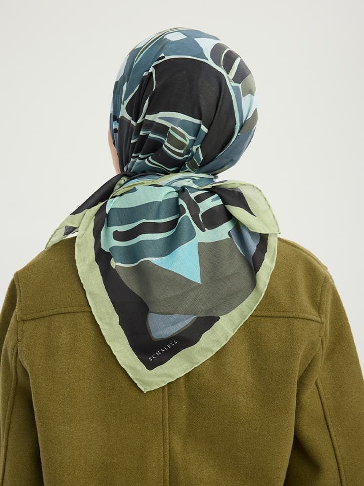 Pastel Yolculuk Nefti Efilia Desenli Eşarp 70x190 cm