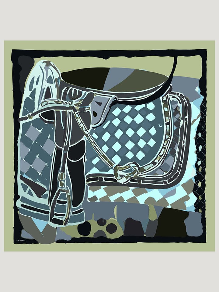 Pastel Yolculuk Nefti Efilia Desenli Eşarp 70x190 cm