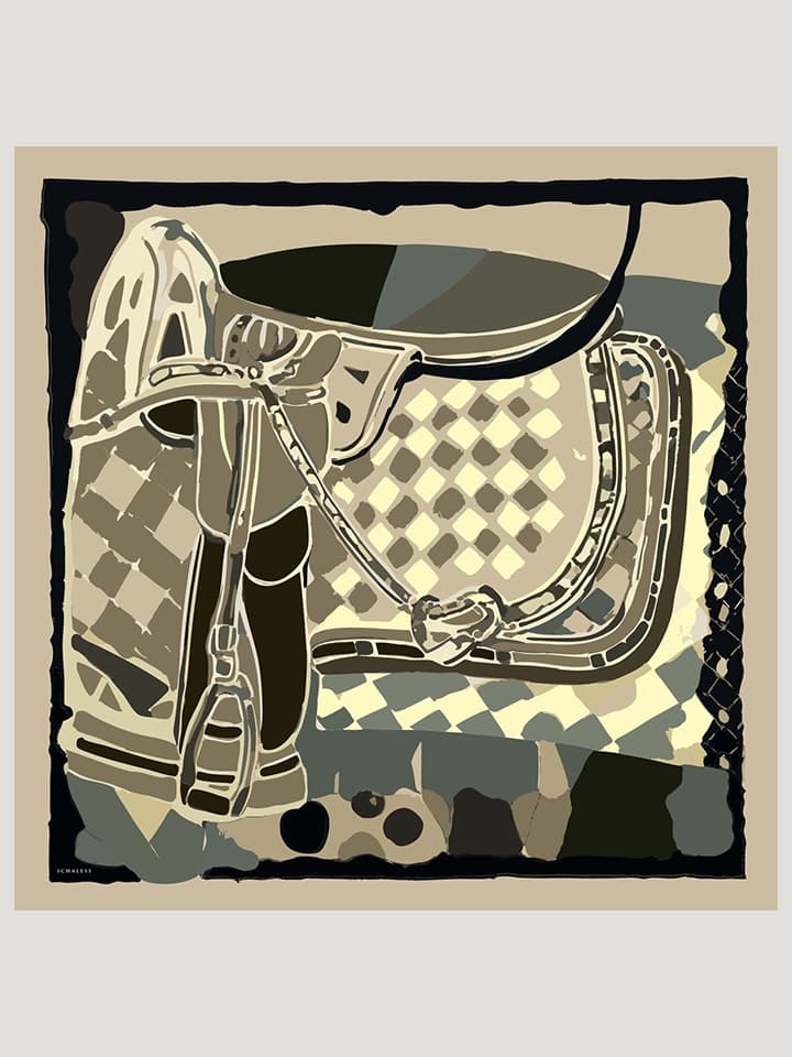 Pastel Yolculuk Vizon Efilia Desenli Eşarp 70x190 cm