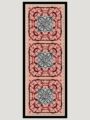 Süvarinin Arması Bordo Vierra Desenli Viskon Şal 70x190 cm