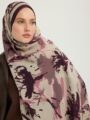 Özgür Fırçalar Camel Vierra Desenli Şal 70x190 cm