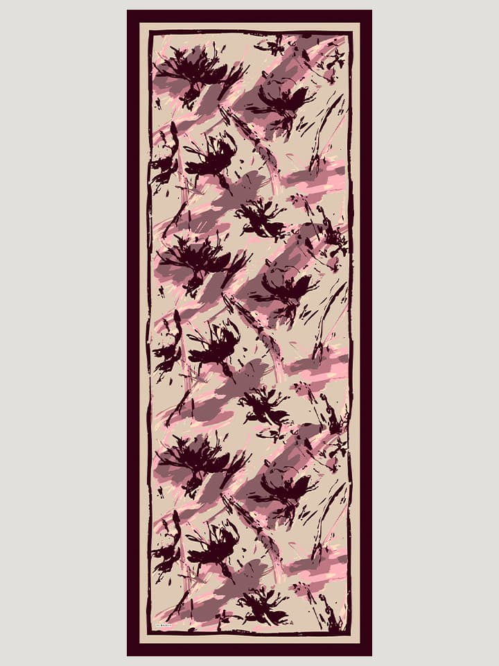 Özgür Fırçalar Camel Vierra Desenli Şal 70x190 cm