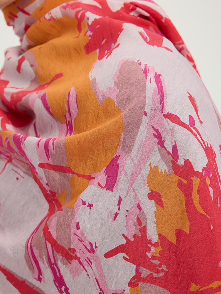 Özgür Fırçalar Nar Çiçeği Vierra Desenli Şal 70x190 cm