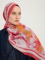 Özgür Fırçalar Nar Çiçeği Vierra Desenli Şal 70x190 cm