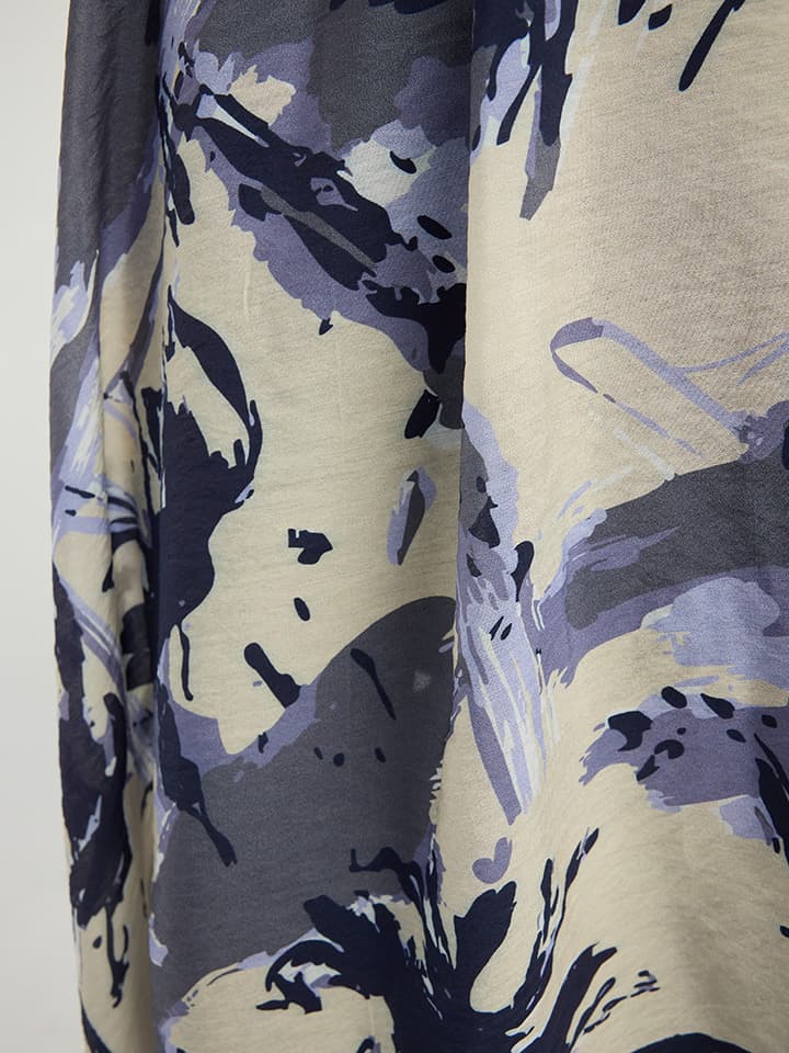 Özgür Fırçalar Mor Vierra Desenli Şal 70x190 cm