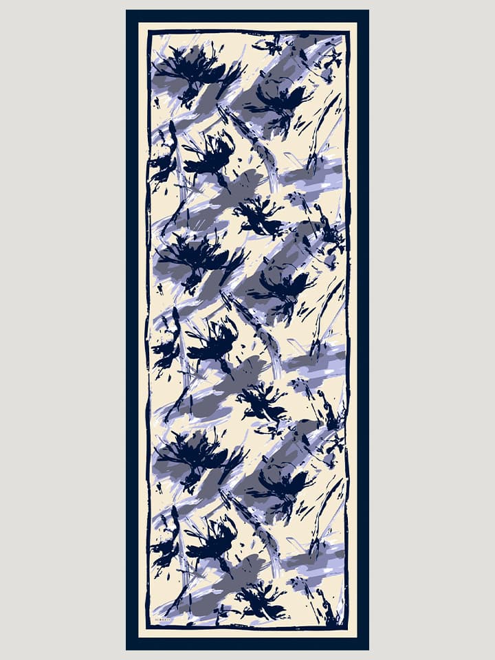 Özgür Fırçalar Mor Vierra Desenli Şal 70x190 cm