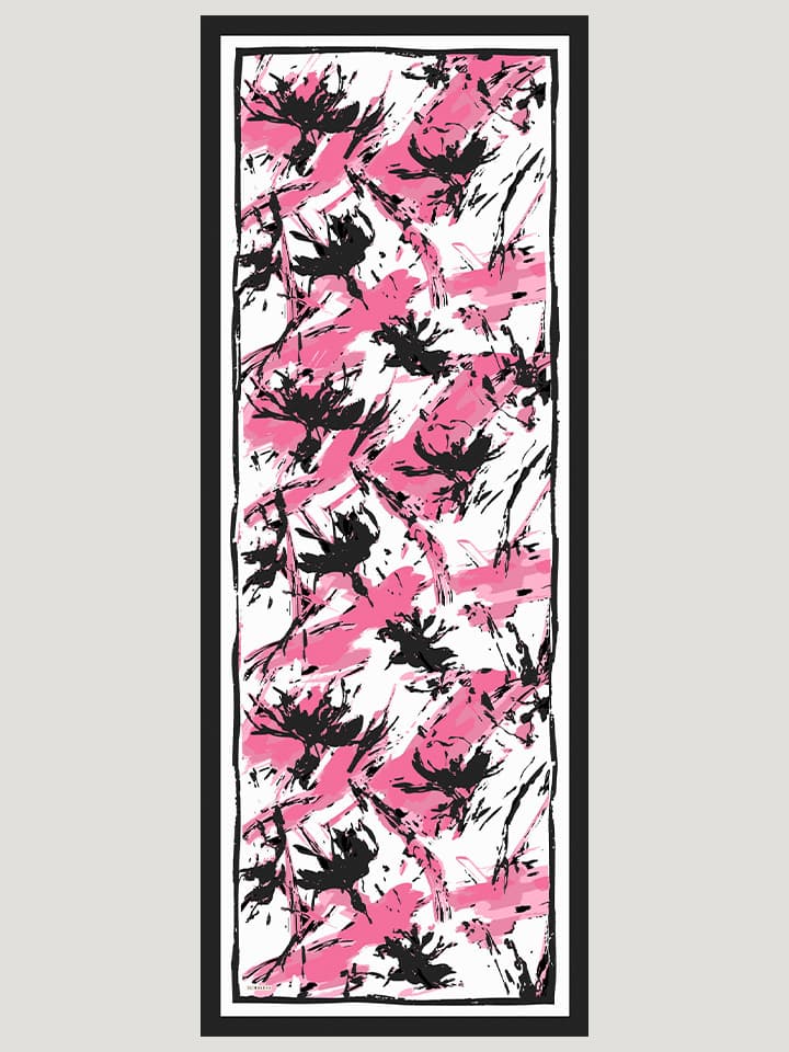 Özgür Fırçalar Pembe Vierra Desenli Şal 70x190 cm